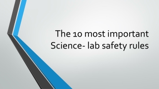 The 10 most important Science- lab safety rules | Science Equip visit: https://scienceequip.com.au/blogs/news/the-10-mos