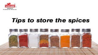 Best Ways To Store The Spices