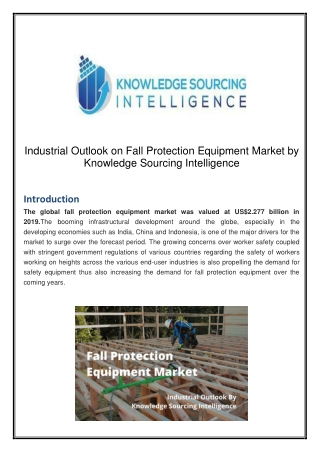 Industrial Outlook on Fall Protection Equipment Market by Knowledge Sourcing