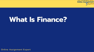 What Is Finance? What are Types of Finance| Online Assignment Expert