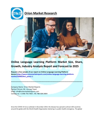 Online Language Learning Platform Market pdf