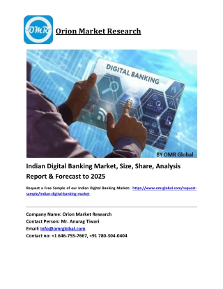 Indian Digital Banking Market Growth, Size, Share, Industry Report and Forecast 2019-2025