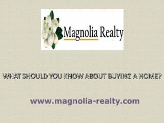 What Should You Know about Buying a Home?