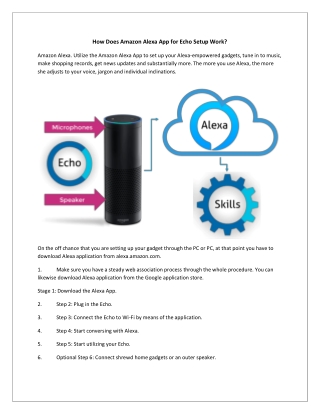 How Does Amazon Alexa App for Echo Setup Work?