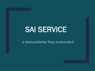 Is Manual Better Than Automatic?