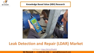 Leak Detection and Repair (LDAR) Market size is expected to reach $26.5 billion by 2025 - KBV Research