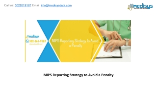 MIPS Reporting Strategy to Avoid a Penalty