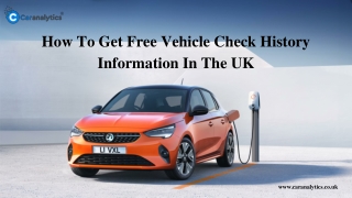 What Can You Acquire From Free Vehicle History Check?