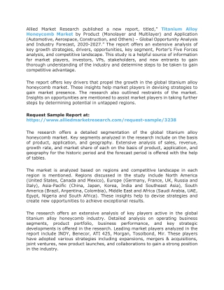 Titanium Alloy Honeycomb Market Analysis by Growth, Size (Value & Volume), Trends