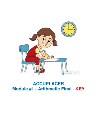 ACC. Module 1 Final Key