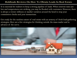 Boldleads Reviews On How To Obtain Leads In Real Estate