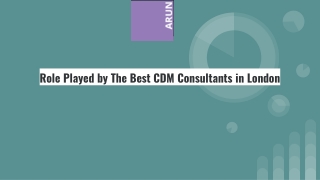 Role Played by The Best CDM Consultants in London