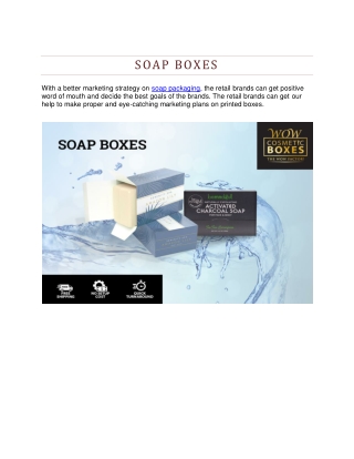 Soap Boxes | Soap Packaging | Printed Soap Boxes Wholesale