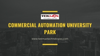 Commercial Automation University Park