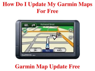How do I update my Garmin maps for free