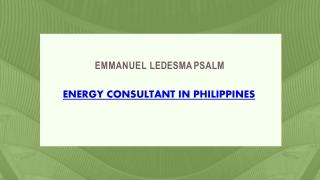 Emmanuel Ledesma Psalm - Energy Consultant in Philippines