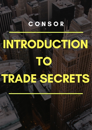 Introduction to Trade Secret