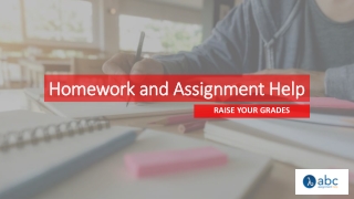 Homework and Assignment Help