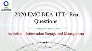 EMC ISM V4 DEA-1TT4 Real Questions