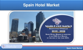 Spain Hotel Market will be USD 24.1 Billion by 2025 - Renub Research