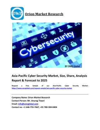 Asia-Pacific Cyber Security Market Growth, Size, Share, Industry Report and Forecast 2019-2025