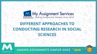 Different Approaches to Conducting Research In Social Sciences