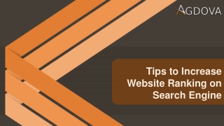 Tips to Increase Website Ranking on Search Engine