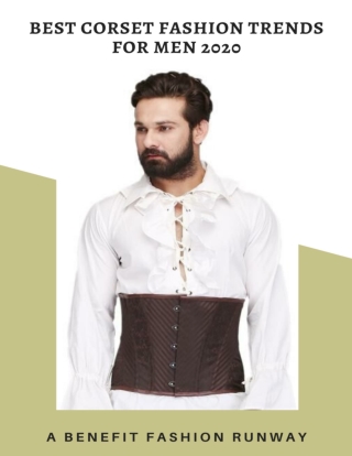 Best corset fashion trend for men 2020