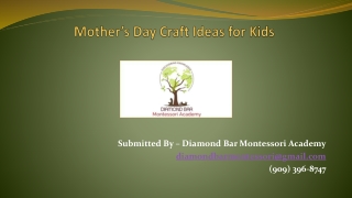 Mother’s day craft ideas for Kids
