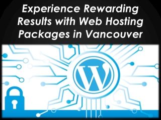 Experience Rewarding Results with Web Hosting Packages in Vancouver