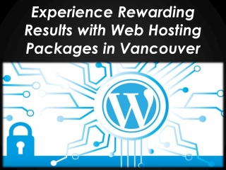 Experience Rewarding Results with Web Hosting Packages in Vancouver