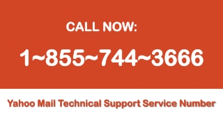 Yahoo Mail Customer Support Service Number 1855-744-3666