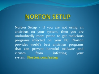 NORTON.COM/SETUP - ENTER NORTON PRODUCT KEY