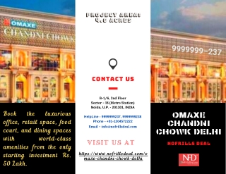 Top Features Of Omaxe Chandni Chowk Delhi