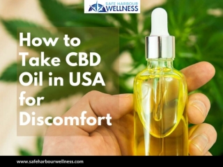 How to Take CBD Oil in USA for Discomfort