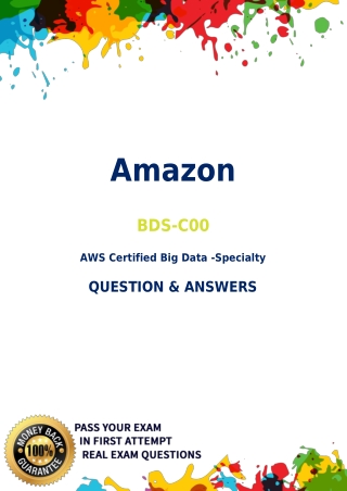 Amazon  BDS-C00 Exam Dumps, 100% Free  BDS-C00 Questions