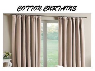 Cotton Curtains Dubai