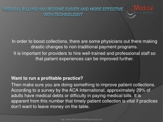 Medical Billing has become Easier and More Effective with Technology?