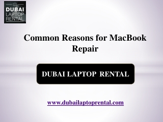 Common Reasons for Macbook Repair