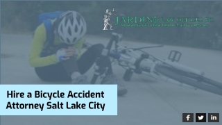 Hire A Bicycle Accident Attorney Salt Lake City