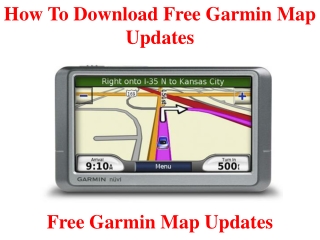 How to Download Free Garmin Map Updates