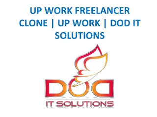 UP WORK FREELANCER CLONE | UP WORK | DOD IT SOLUTIONS