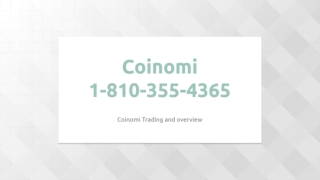 Coinomi Support Phone Number  1(810-355-4365)