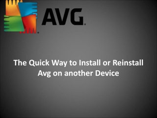 Install or Reinstall Avg on another Device