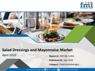 Salad Dressings and Mayonnaise  Market in Good Shape in 2029 ; COVID-19 to Affect Future Growth Trajectory