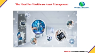 The Need For Healthcare Asset Management