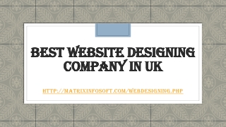 Best website designing company in UK