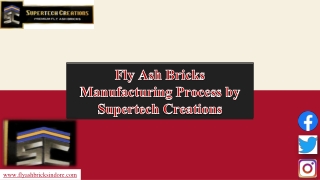 Fly Ash Bricks Manufacturing Process by Supertech Creations