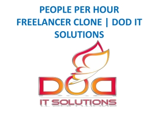 PEOPLE PER HOUR FREELANCER CLONE | DOD IT SOLUTIONS