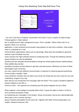 send and receive text messages in slack